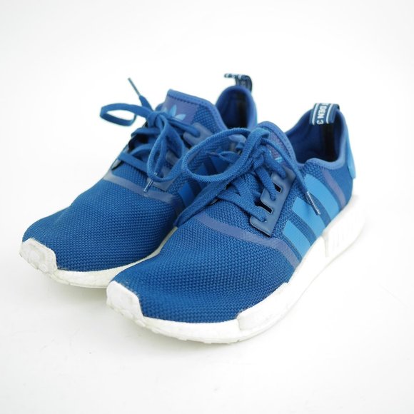 ADIDAS Boost NMD-R1 Blue Knit Sneakers Shoes